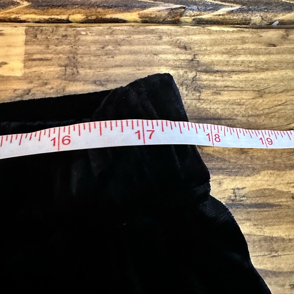 Faherty Stretch Silk Velvet Genevieve Pant - Black Size XL - Picture 10 of 12